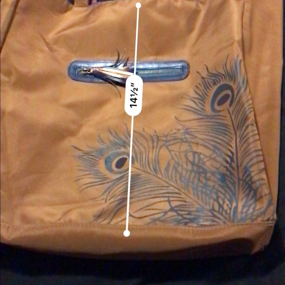 Peacock Feather Tote - Picture 4 of 7